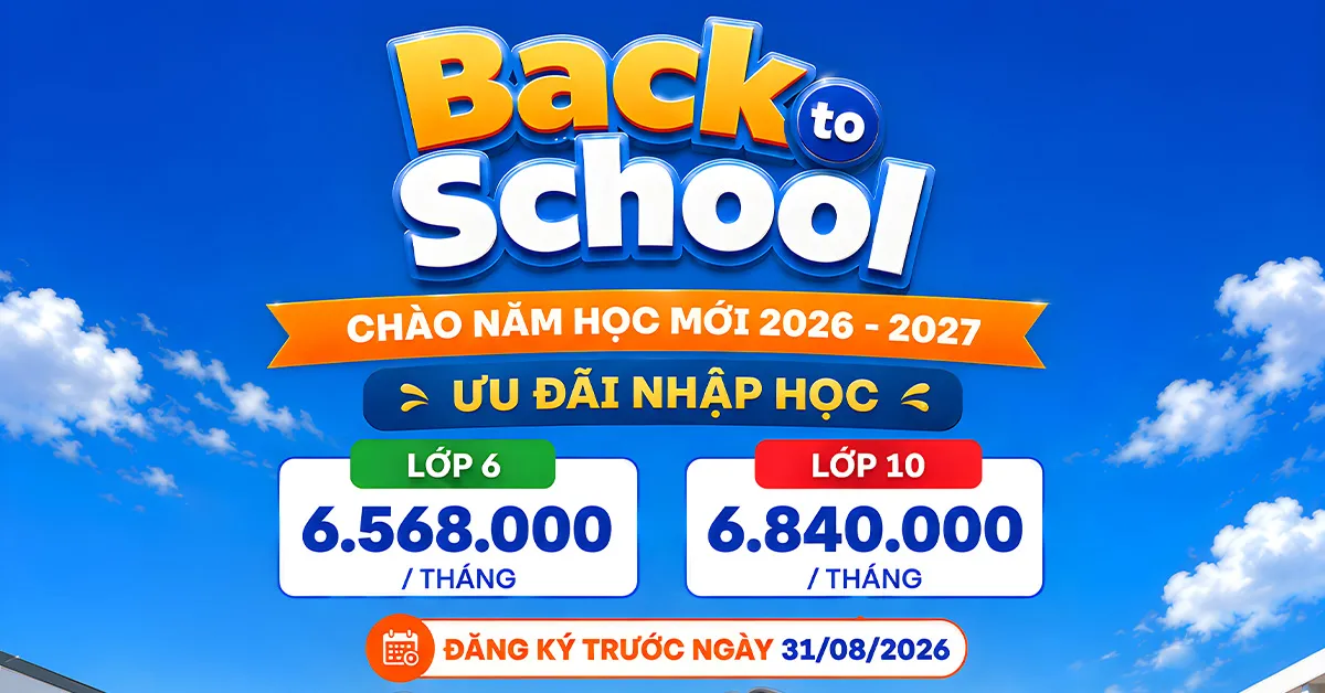 TRƯỜNG TIỂU HỌC – THCS – THPT SONG NGỮ ASTON | TUYỂN SINH NĂM HỌC 2026 – 2027