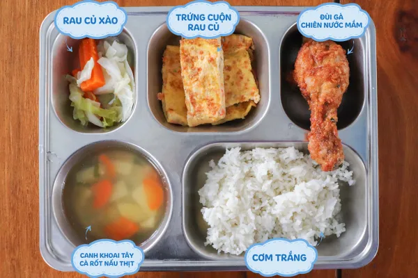 Bữa ăn học sinh ACA – Chăm chút từng bữa ăn, yêu thương từng ngày